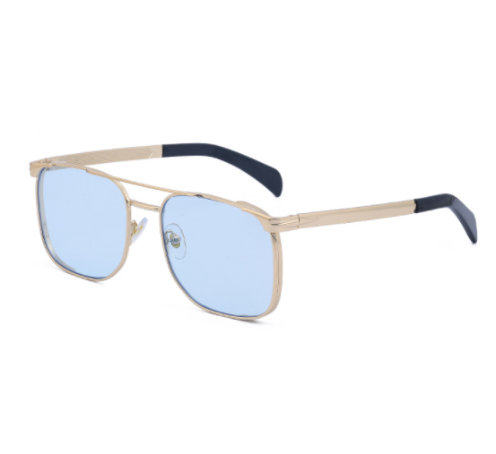 Metal Frame Retro Square Sunglasses