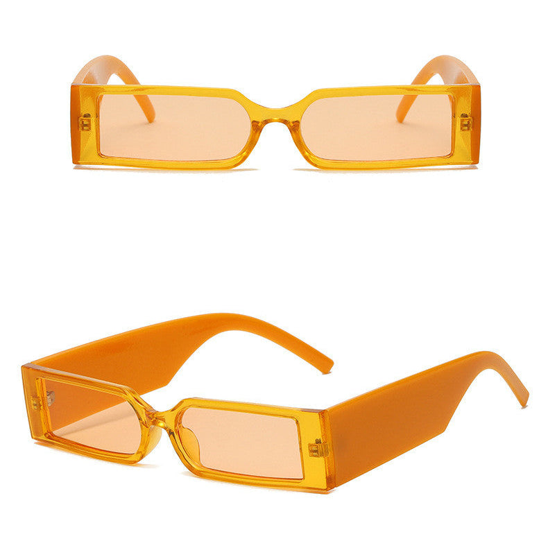 Seamless Rectangular Retro Sunglasses