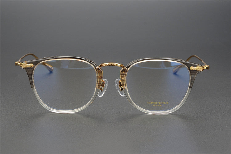 Two Color Pure Titanium Aviator Eyeglasses