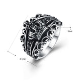 European Crown Style Titanium Steel Ring
