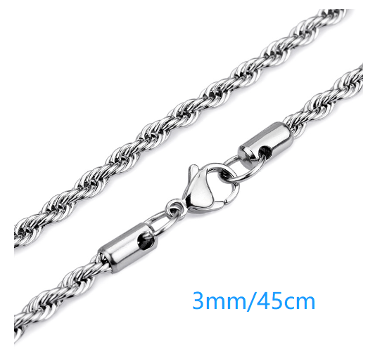 Gothic Titanium Steel Reaper Scythe Halskette