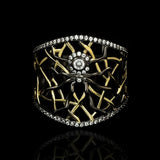 Hollow Spider Rhinestone Metal Ring