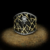 Hollow Spider Rhinestone Metal Ring
