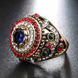Rhinestone Arabian Ethnic Style Ring