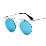 Classic Round Rimless Unique Sunglasses