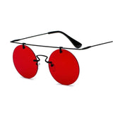 Classic Round Rimless Unique Sunglasses