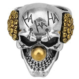 Clownish Skull Embrace Ring