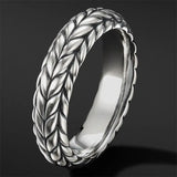 Bague en argent sterling tourbillonnant orageux