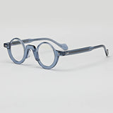 Solide runde Rahmen Acetat Brille