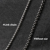 Retro Edelstahl -Fledermausanhänger Halskette