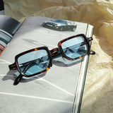 Acetate Resin Rectangle Sunglasses