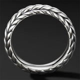 Bague en argent sterling tourbillonnant orageux