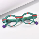 Rounded Matte Acetate Eyeglasses