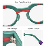 Rounded Matte Acetate Eyeglasses