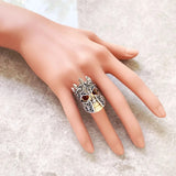 Hollow Skull Knight Mask Ring