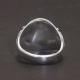 Black Deep Eye Adjustable Ring