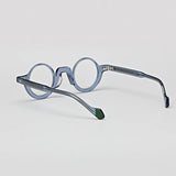 Solide runde Rahmen Acetat Brille