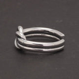 Knotwork Circle Sterling Silver Ring