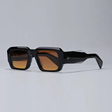 Retro Futurism Black Frame Sunglasses