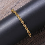 Rope Chain Stainless Steel Bracelet
