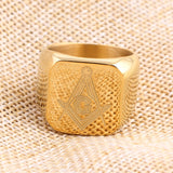 Simply Luxurious Freemasonry Symbol Ring