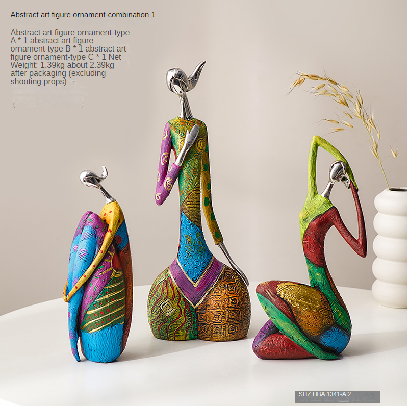 Abstract Art Women's Yoga Statue