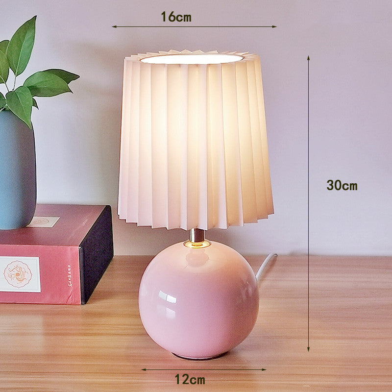 Ceramic Soft Color Solid Table Lamp