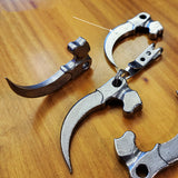 折られた武器の形のステンレス鋼のネックレス