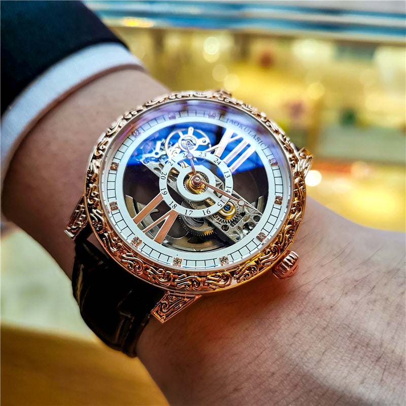 Hollow Roman Number Design Watch