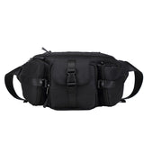 Black Oxfords Multi-Pockets Crossbody Bag