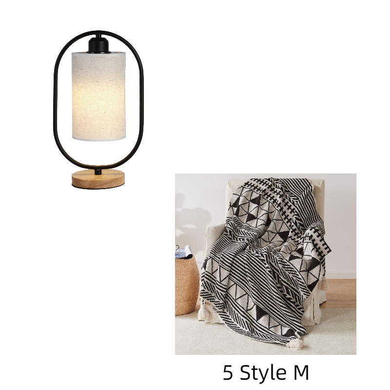 Oval Cube Solid Table Lamp