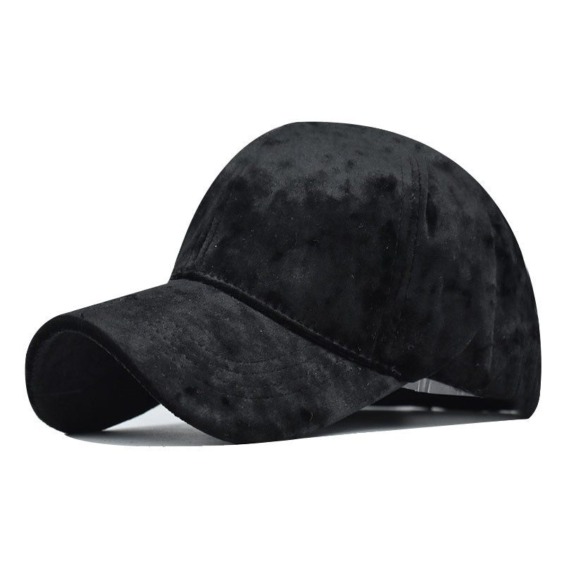 Gorra de béisbol de terciopelo sólido