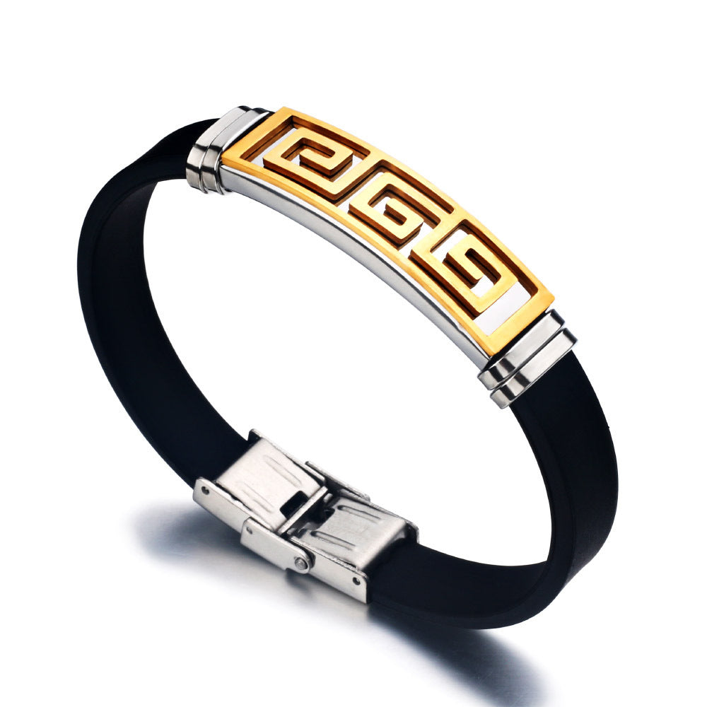 Stainless Steel Plating Gold Geometric Bracelet