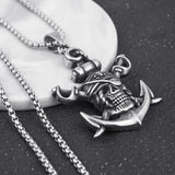 Pirate Style Pendant Square Chain Necklace