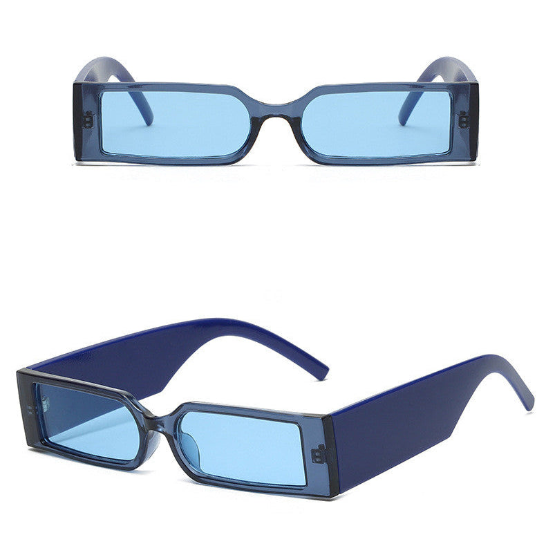 Seamless Rectangular Retro Sunglasses