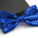 Bright Solid Sequined Bow Tie