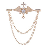 Cross Angel's Wing Pin Brooch