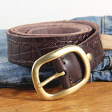 Casual Leather Full Top Layer Cowhide Belt