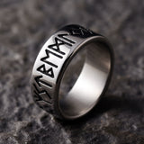 Rune Alphabets Steel Ring