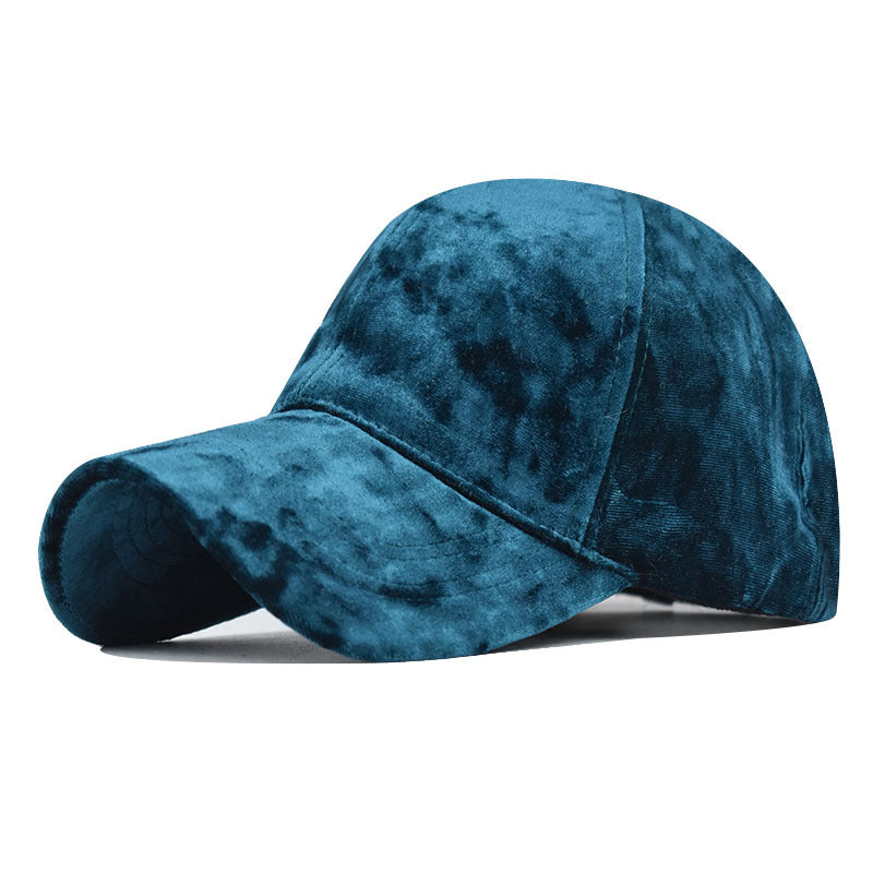 Gorra de béisbol de terciopelo sólido