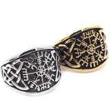 Retro Viking Symbol Copper Ring