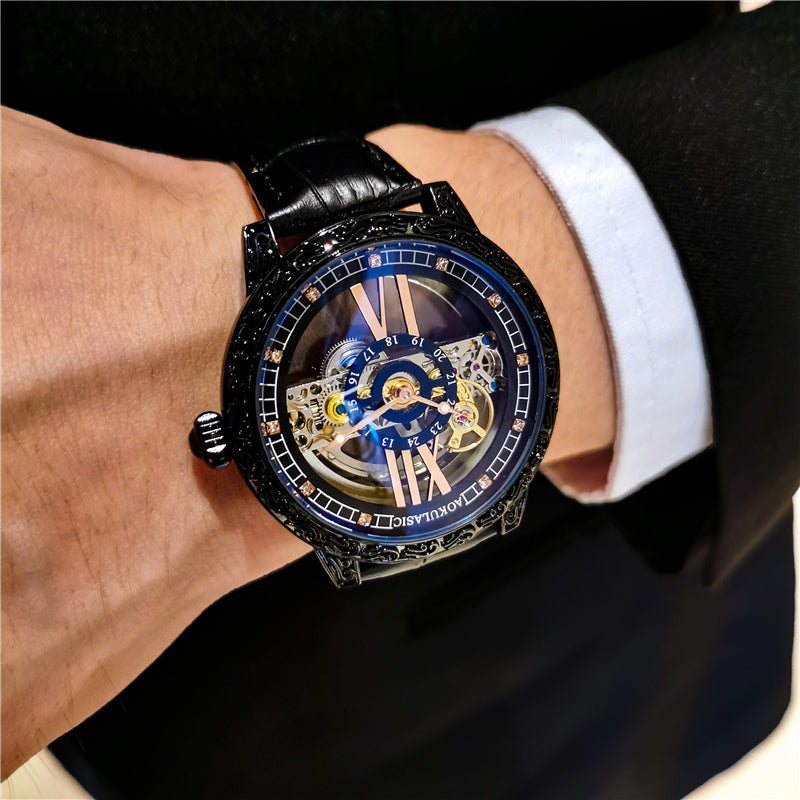 Hollow Roman Number Design Watch
