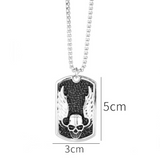Angle Wings Skull Necklace