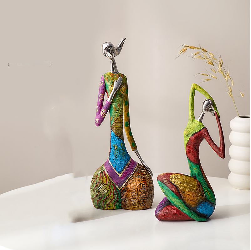 Abstract Art Women's Yoga Statue