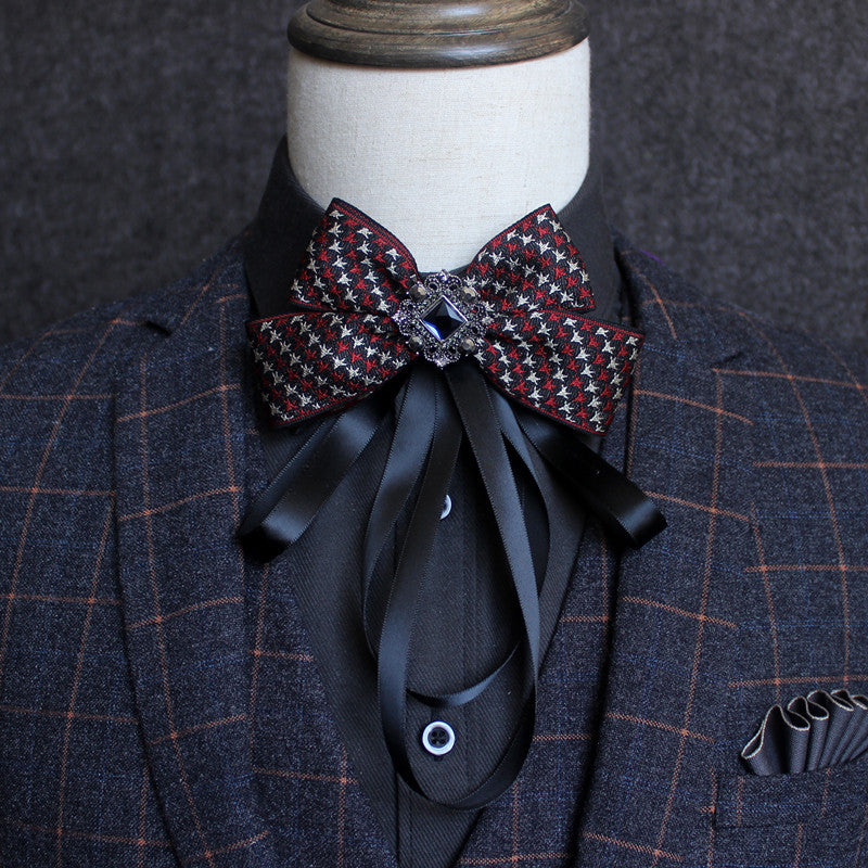 Geometric Patterned Butterfly Tie