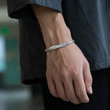 النقش الهندسي سوار الفضة التايلاندية