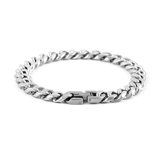 Basic Silver Thick Wheat Chain Bracelet
