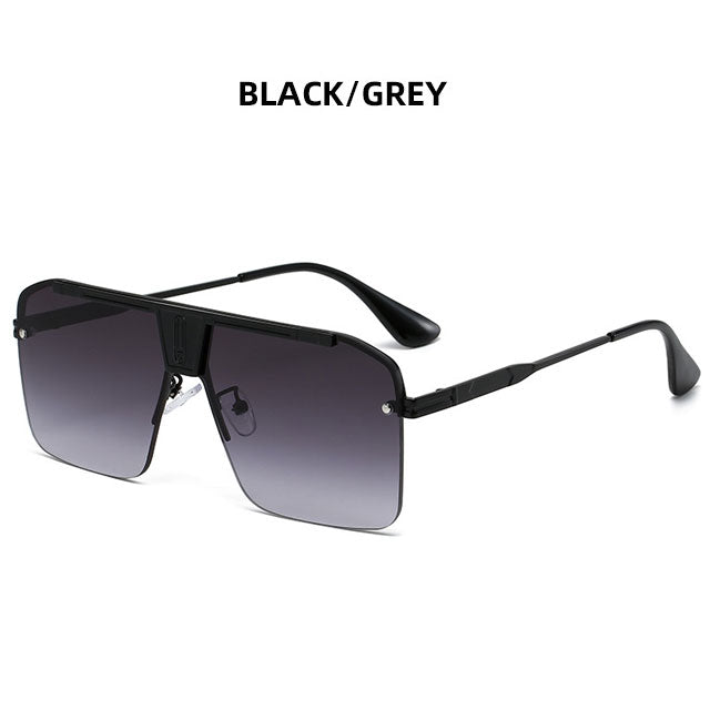 Lunettes de soleil PC à cadre métallique carré