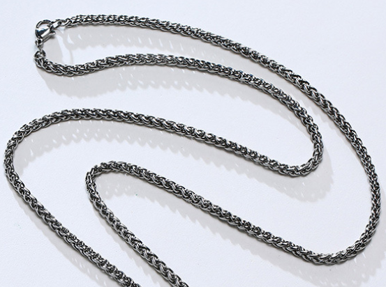 Titanium Steel Lucifer Round Pendant Necklace