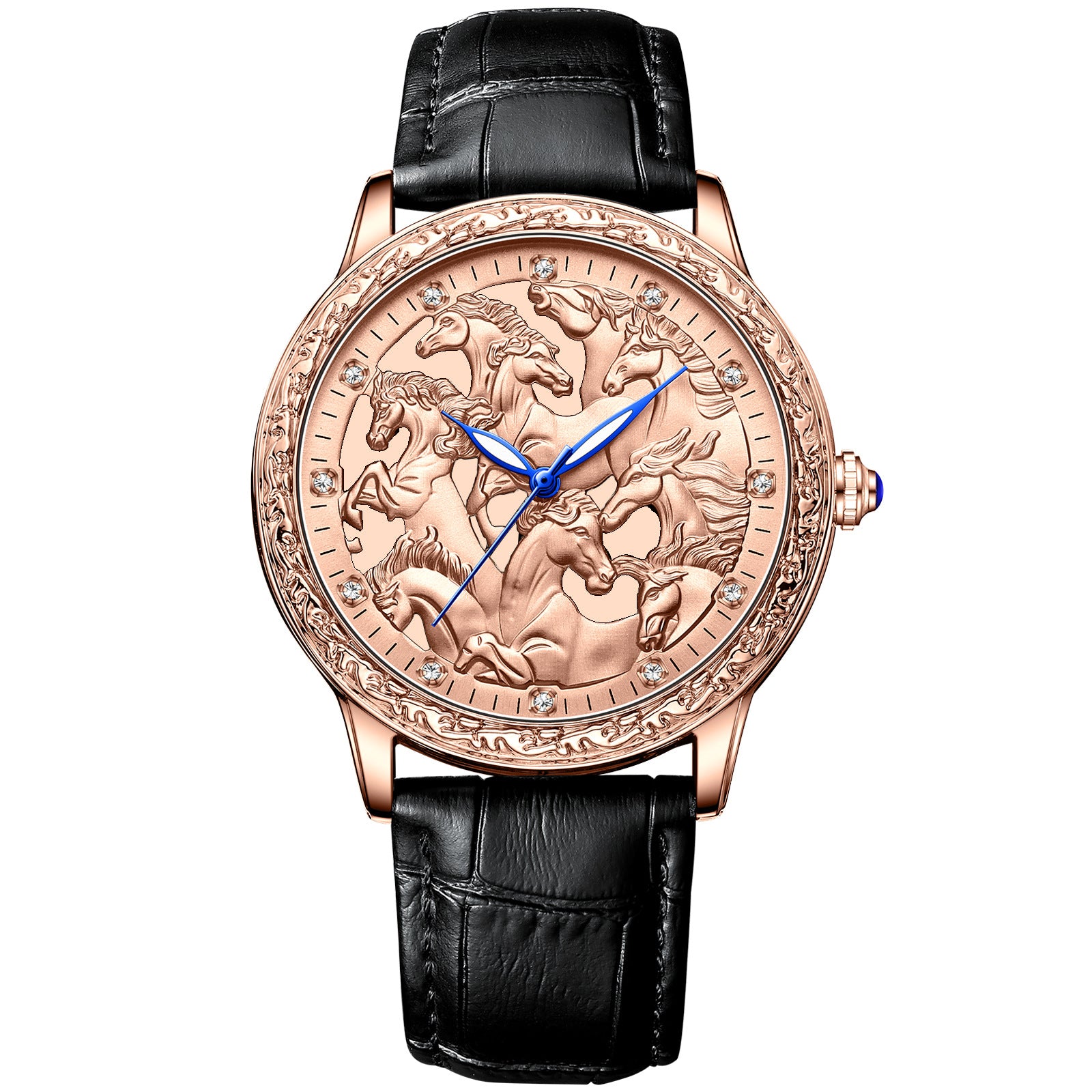 Horse Design Waterproof Leather Watch